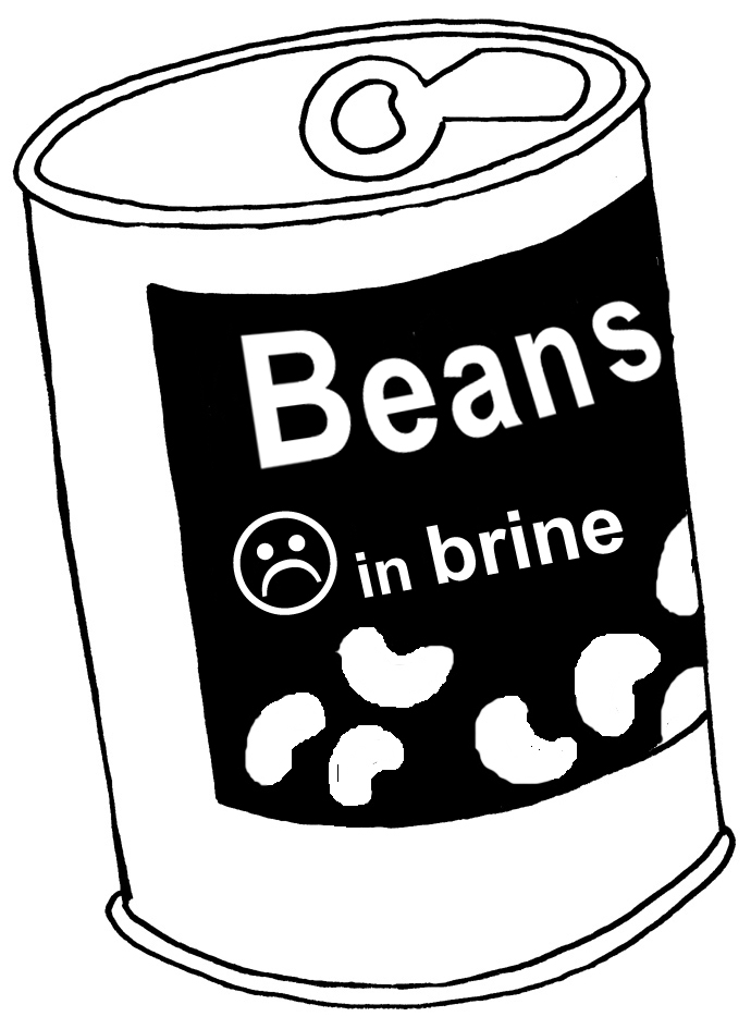 tin beans salted